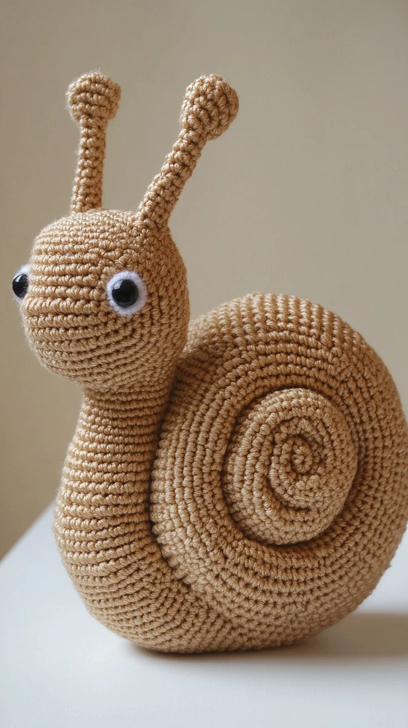 Adorable Crochet Snail: A Whimsical Touch to Your Decor