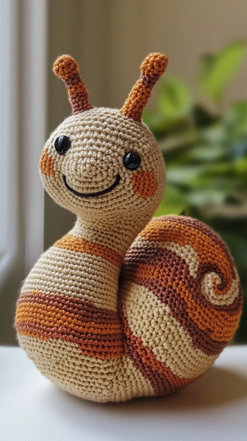 Adorable Crochet Snail: Whimsical Charm for Cozy Spaces