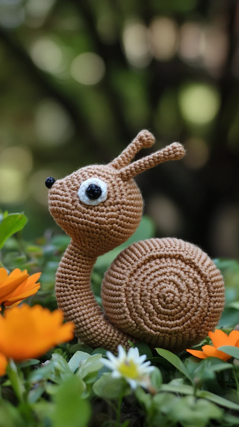Adorable Crochet Snail: Whimsical Charm for Every Space