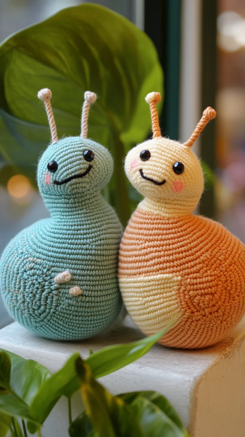 Adorable Crochet Snails: Whimsical Touch for Your Home or Gift!