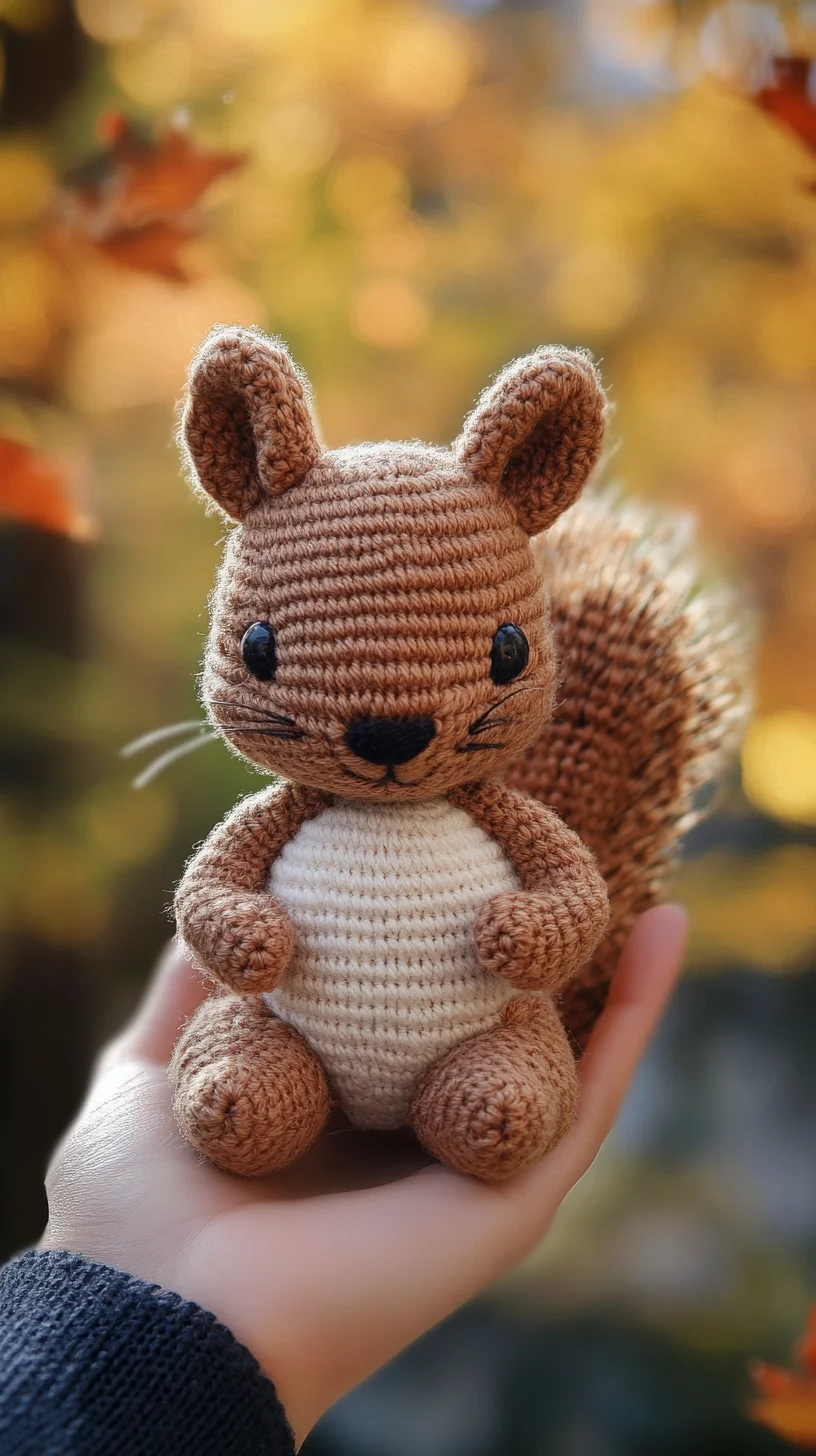 Adorable Crochet Squirrel: A Cuddly Companion for All Ages