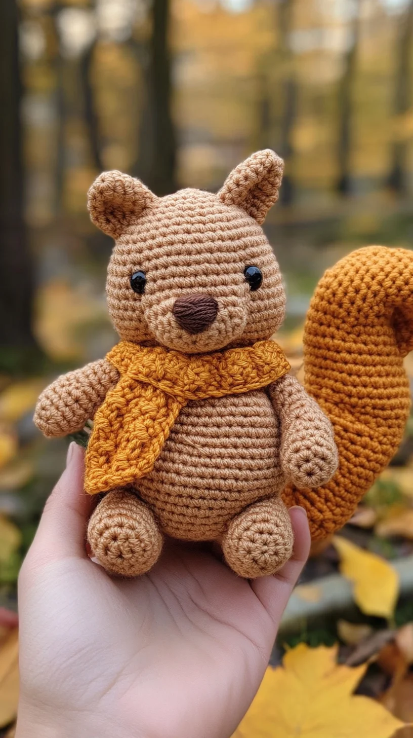 Adorable Crochet Squirrel: Your New Key to Handmade Cuteness!
