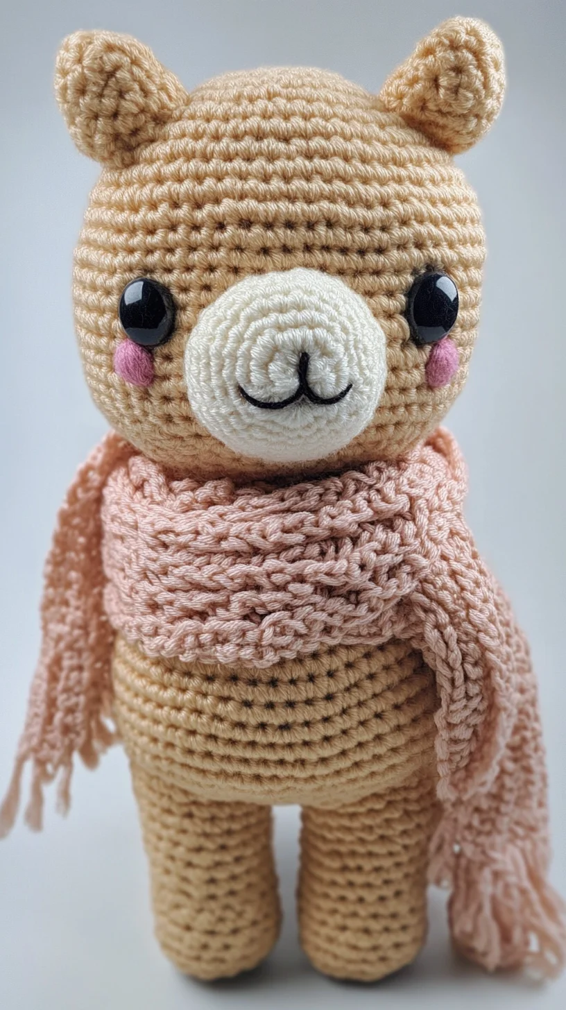 Adorable Crocheted Alpaca Plush: A Cozy Creation for All Ages