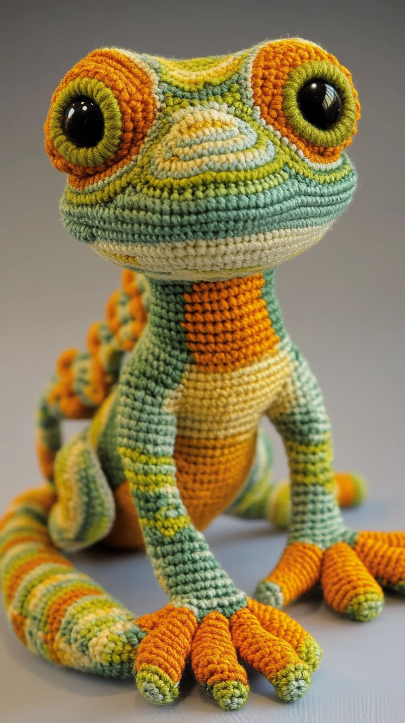 Adorable Crocheted Gecko: A Whimsical Touch for Your Space