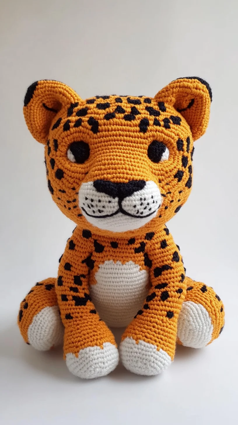 Adorable Crocheted Leopard: A Cuddly Companion for All Ages