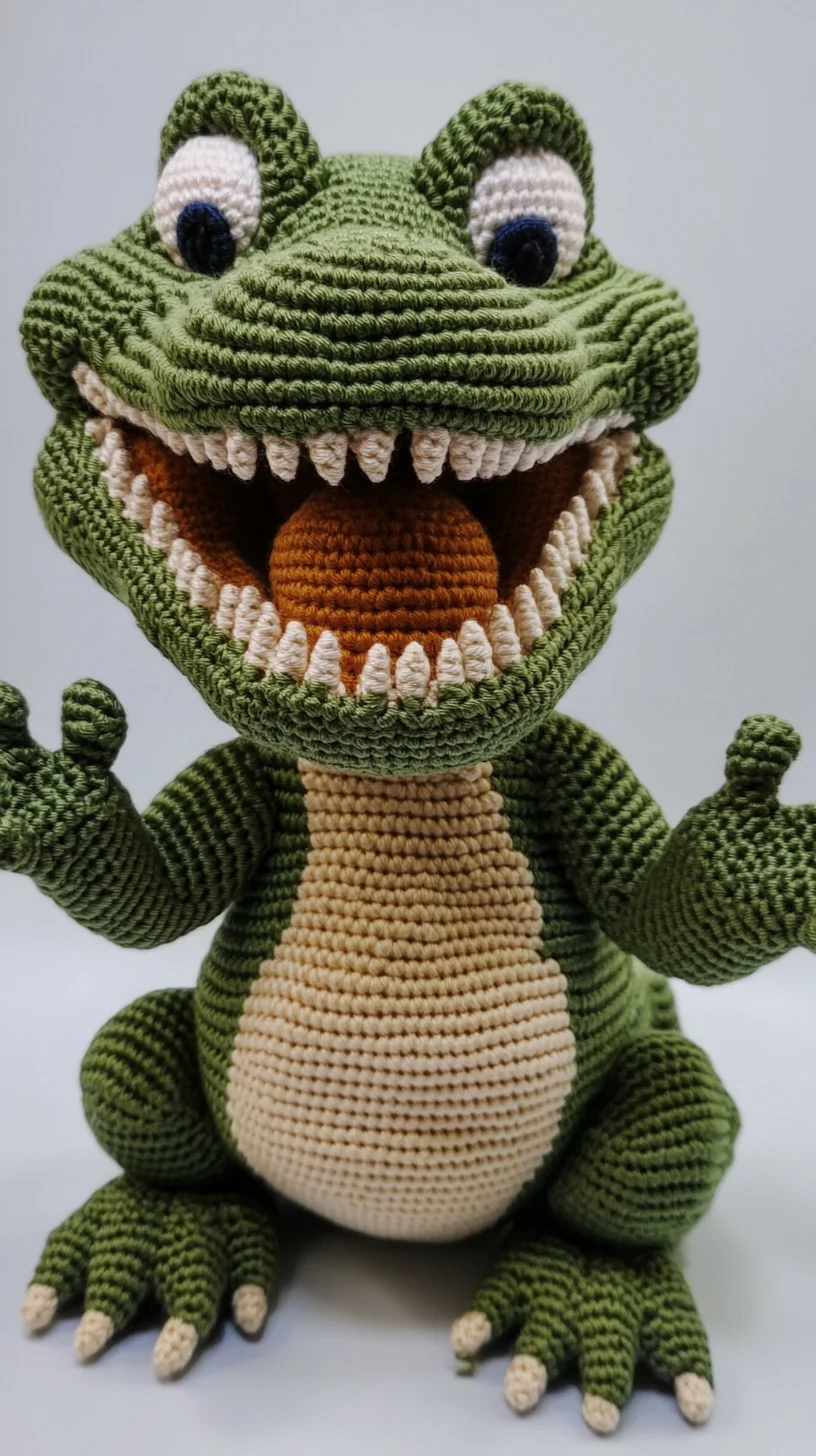 Adorable Crocheted Monster: Perfect for Playful Decor or Unique Gifts