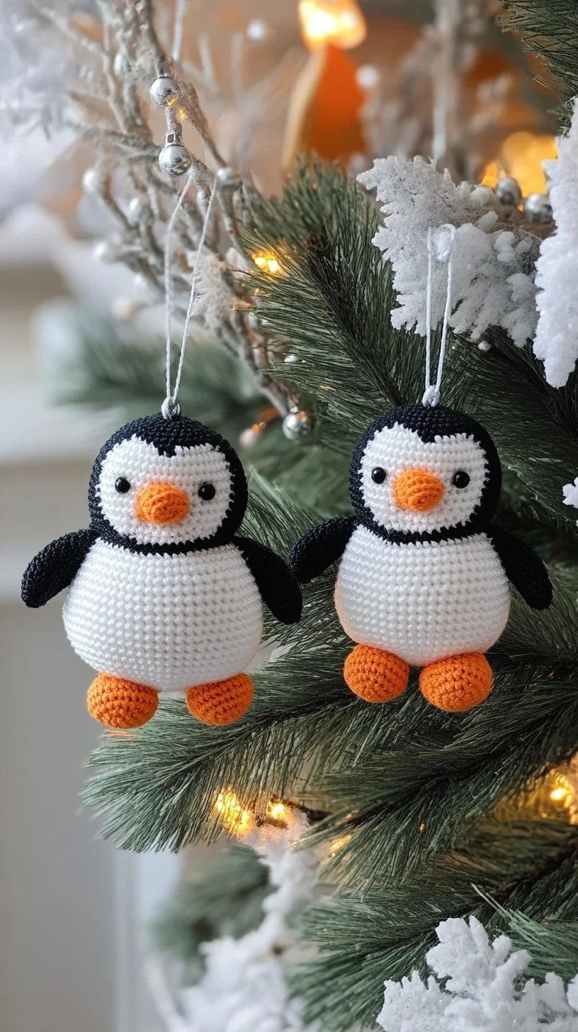 Adorable Crocheted Penguin Ornaments to Add Festive Cheer to Your Decor