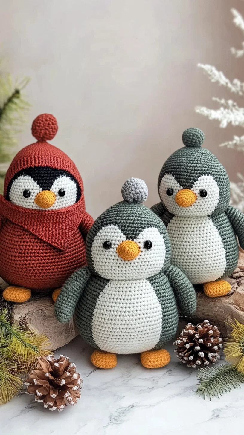 Adorable Crocheted Penguin Plushies: A Cozy Craft for All Ages
