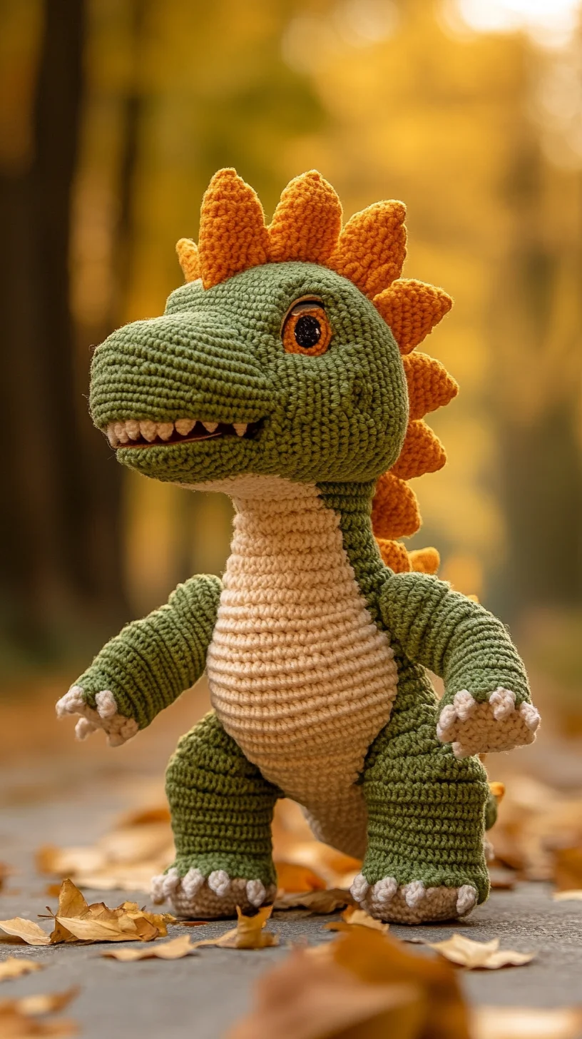 Adorable Dino Crochet: The Perfect Cuddly Companion for All Ages!