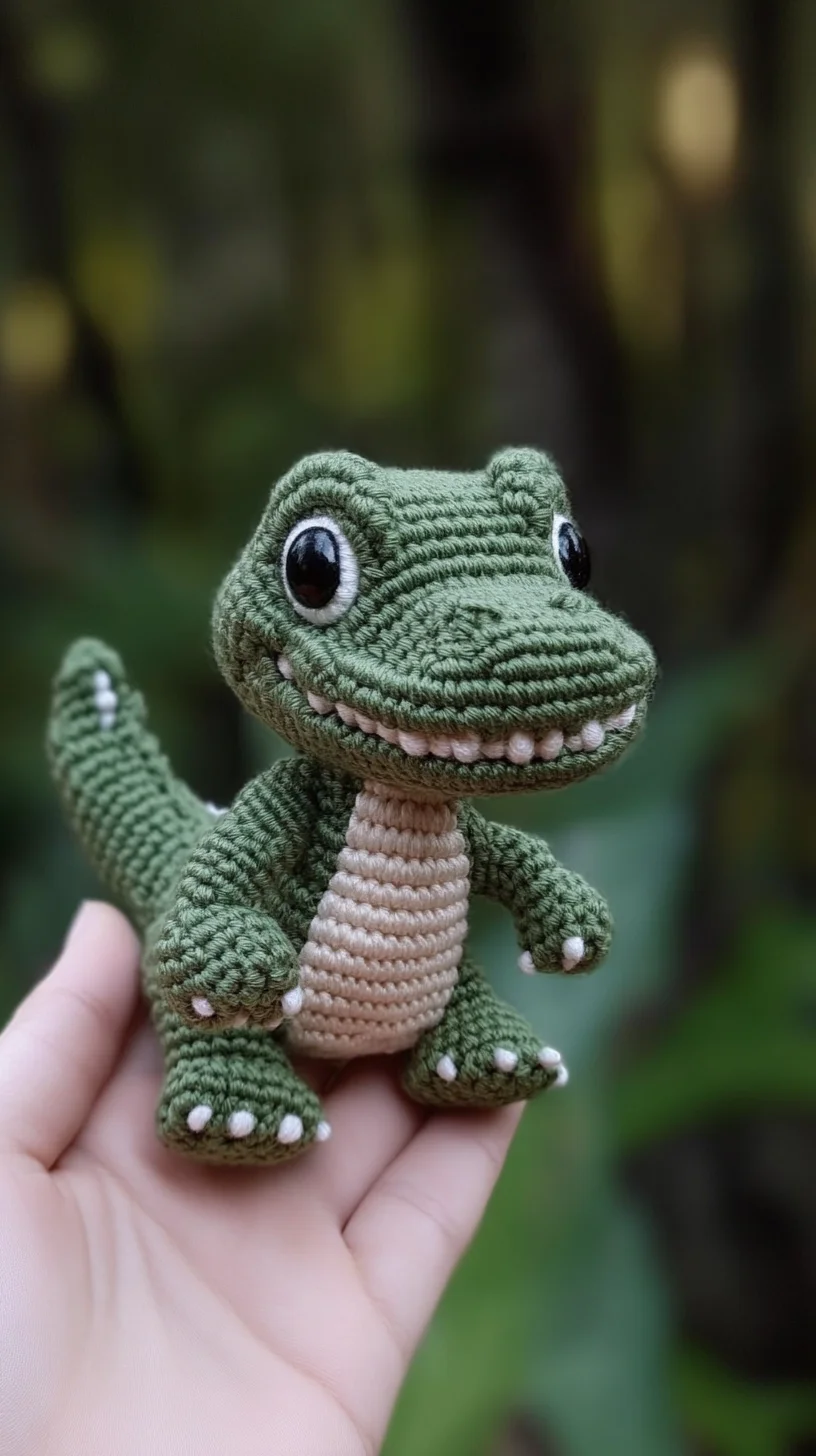 Adorable Green Crochet Alligator: The Perfect Handmade Companion