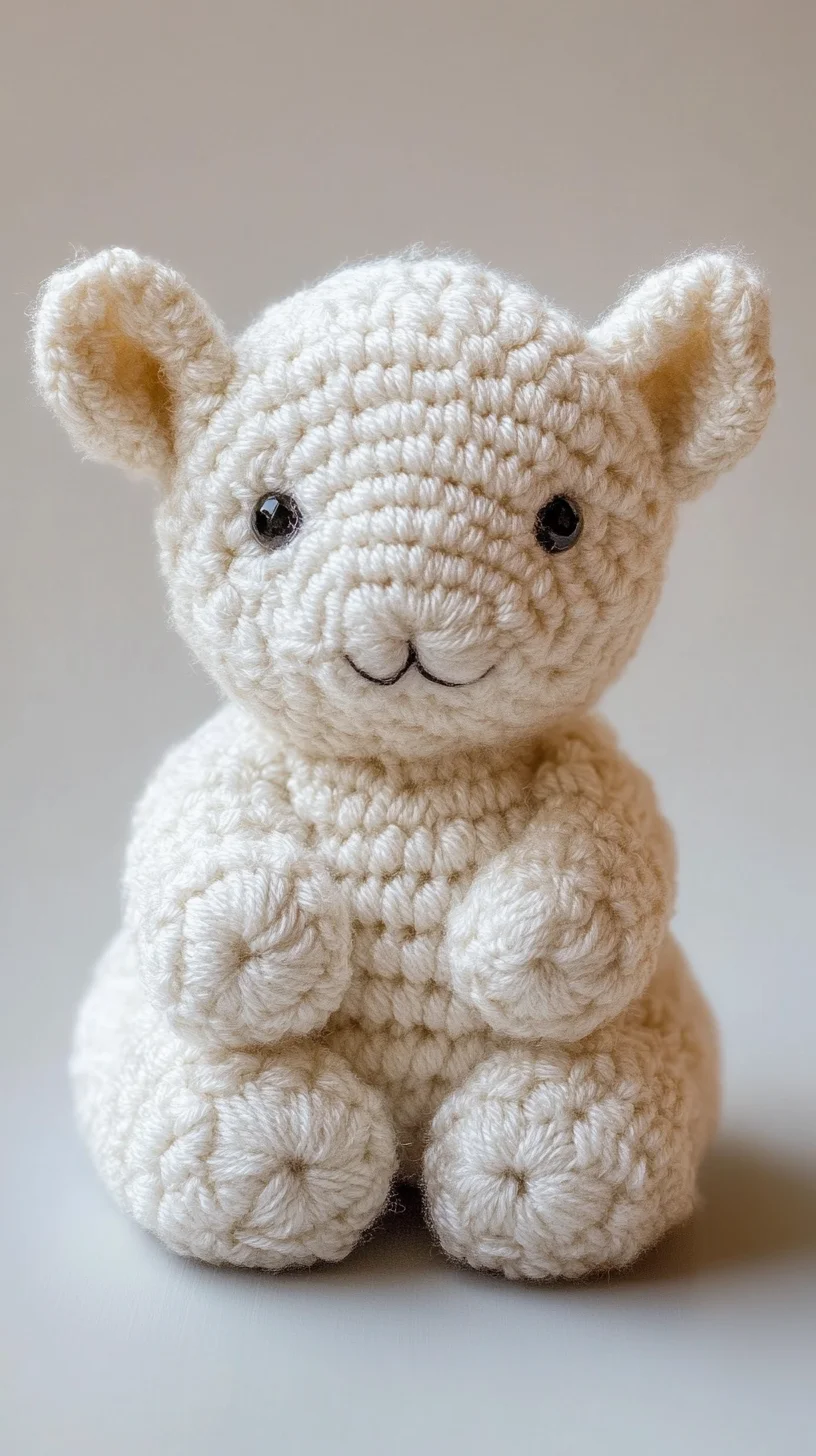 Adorable Handcrafted Crochet Lamb: A Cozy Companion for All Ages