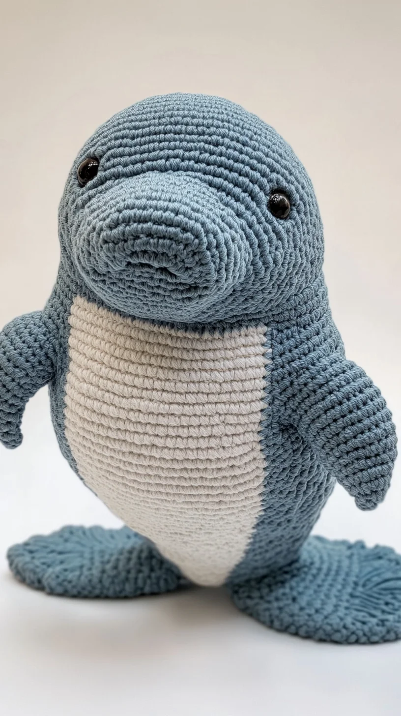 Adorable Handcrafted Manatee Plush: A Perfect Knit Companion
