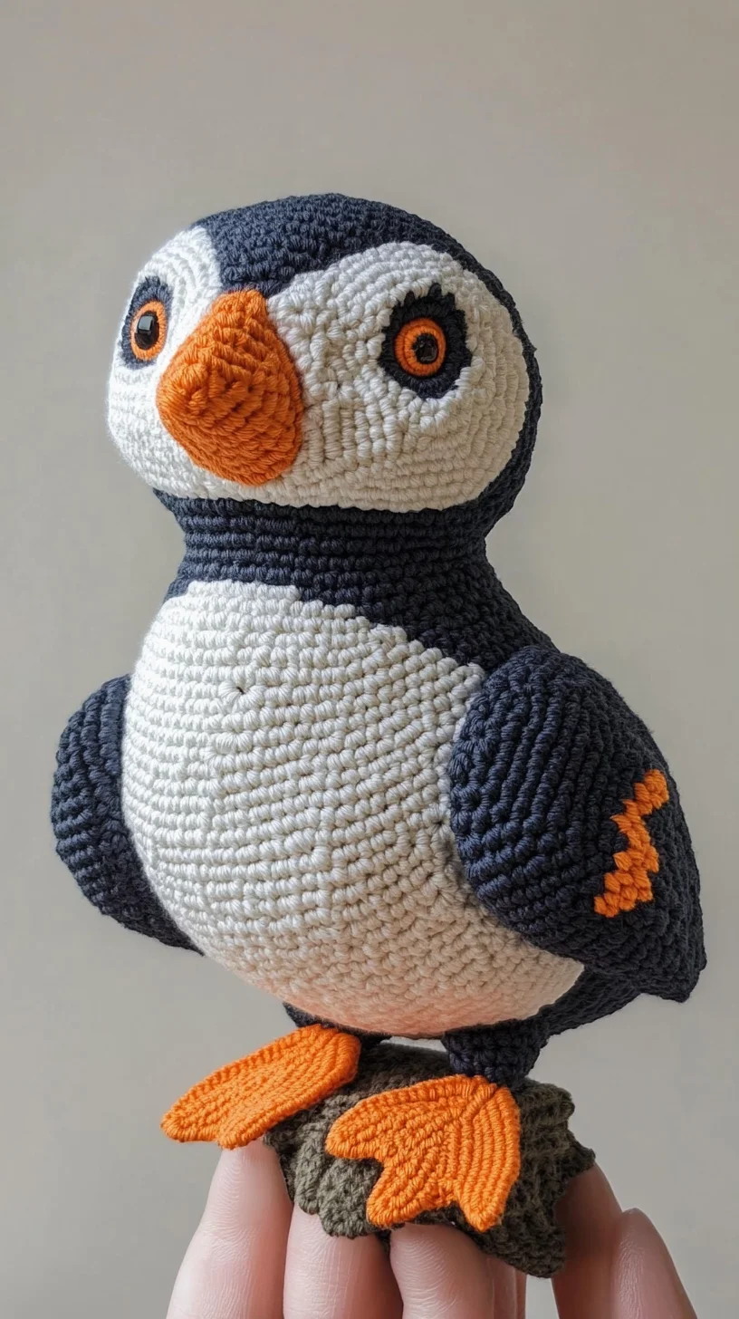 Adorable Handcrafted Puffin: A Crochet Delight for All Ages!