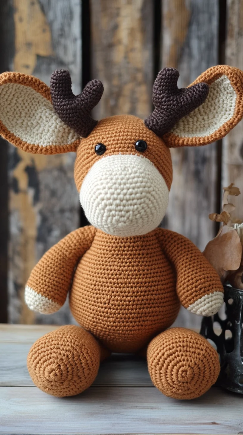 Adorable Handcrafted Reindeer Plush: The Perfect Cozy Home Companion