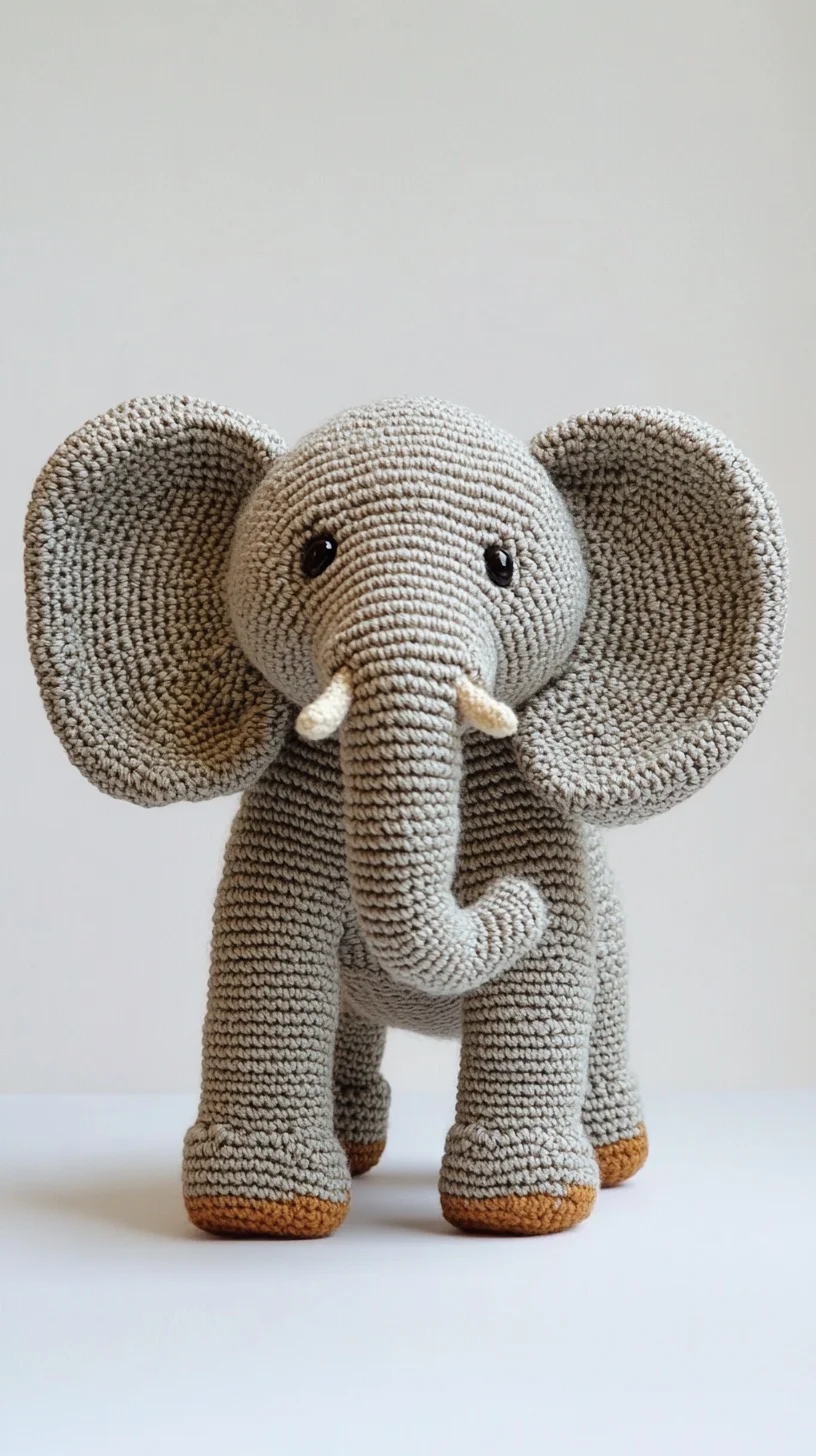 Adorable Handmade Crochet Elephant: Perfect Gift for All Ages!