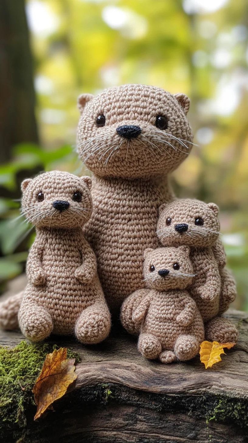 Adorable Handmade Otter Family: A Cozy Crochet Companion for All Ages