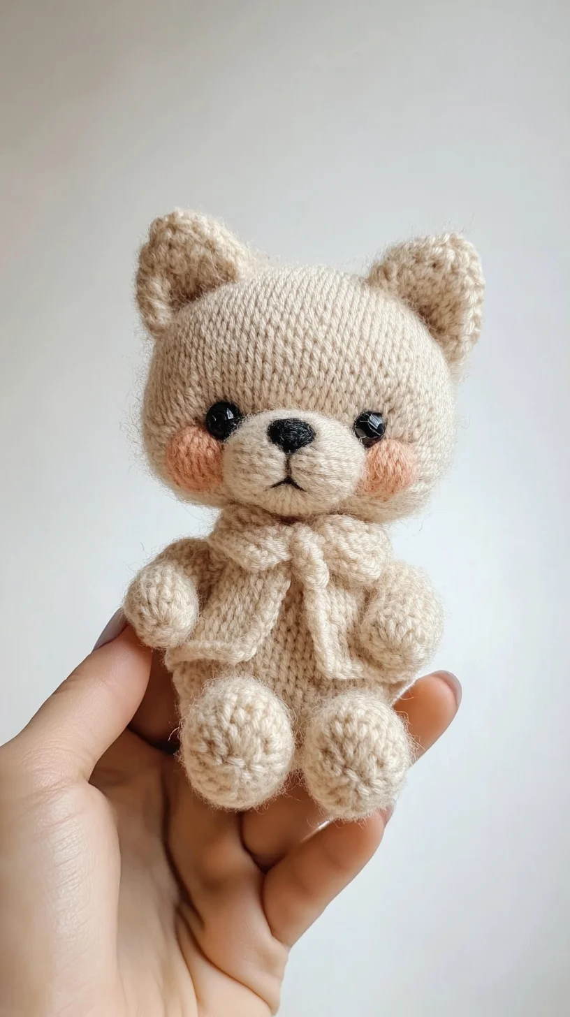 Adorable Knitted Bear: A Perfect Companion for Your Cozy Spaces