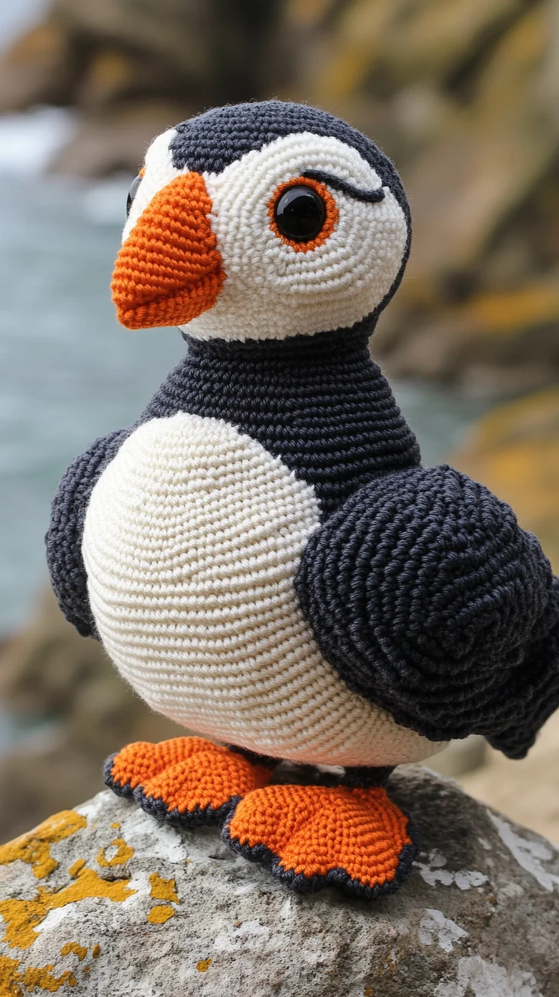 Adorable Puffin Plush: A Perfect Knitting Project for Beginners