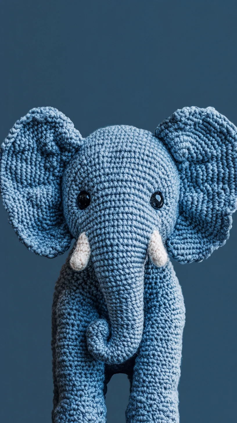 Adorably Crafted Crochet Elephant: A Whimsical Touch for Any Nursery