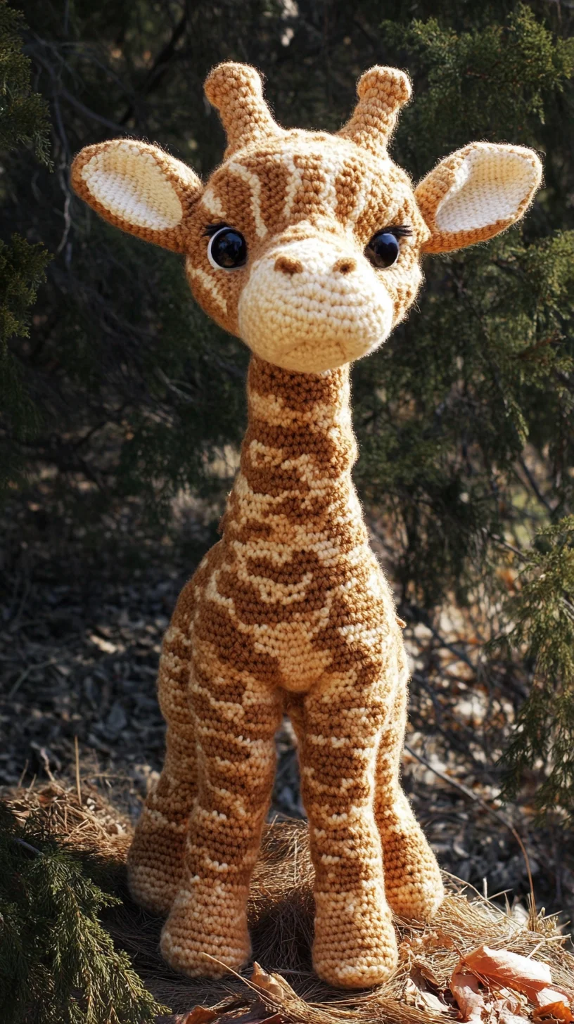Adorably Whimsical: Crochet Your Own Charming Giraffe Toy