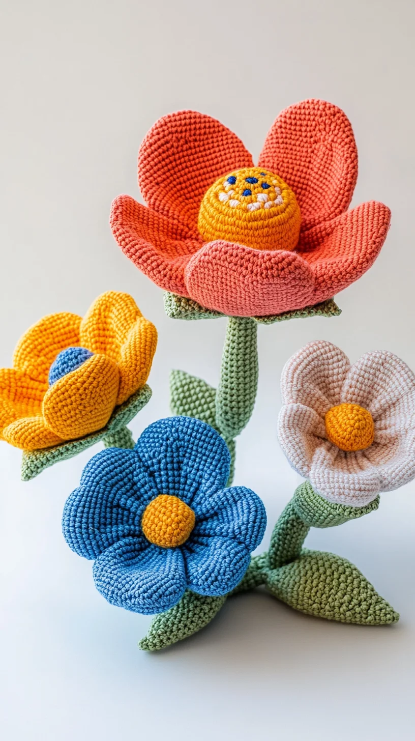 Blooming Crochet Beauty: Create Vibrant Floral Decor for Every Space
