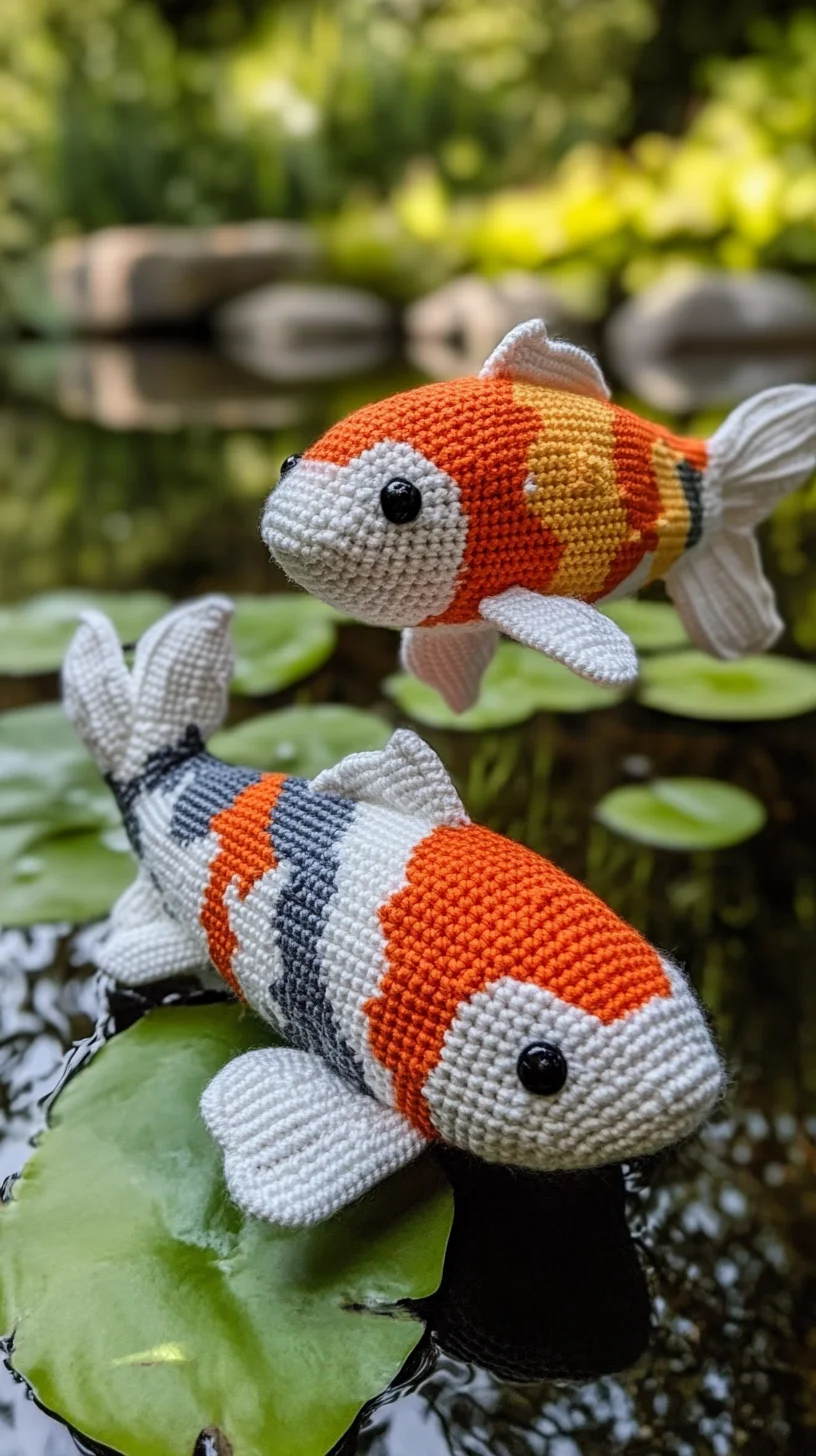Brighten Your Space with Adorable Crochet Koi Fish: A Unique Decor Touch