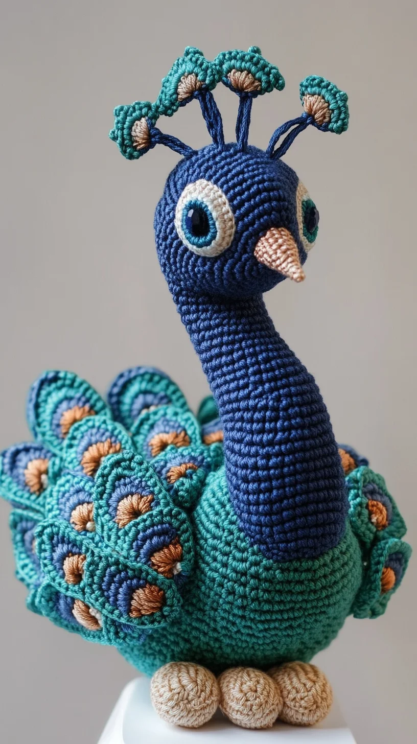 Captivating Crochet: A Stunning Peacock Plushie for All Ages