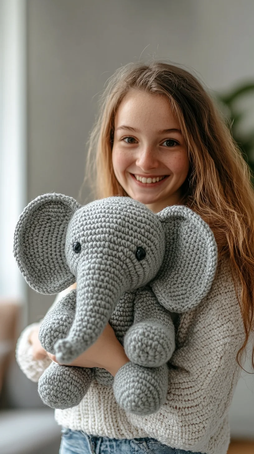 Cozy and Cute: Adorable Elephant Amigurumi for Cuddly Companions