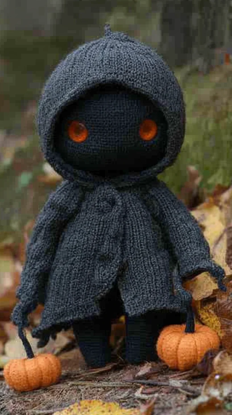 Cozy and Mystical: The Enchanting Woven Hooded Doll Style