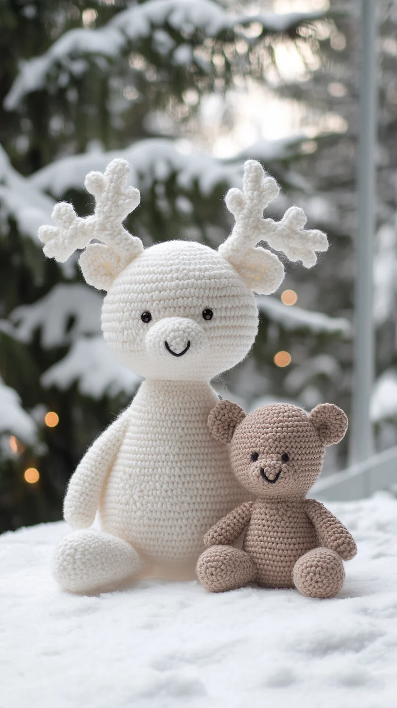 Cozy Crochet Companions: Adorable Reindeer and Bear for Winter Crafting Delight