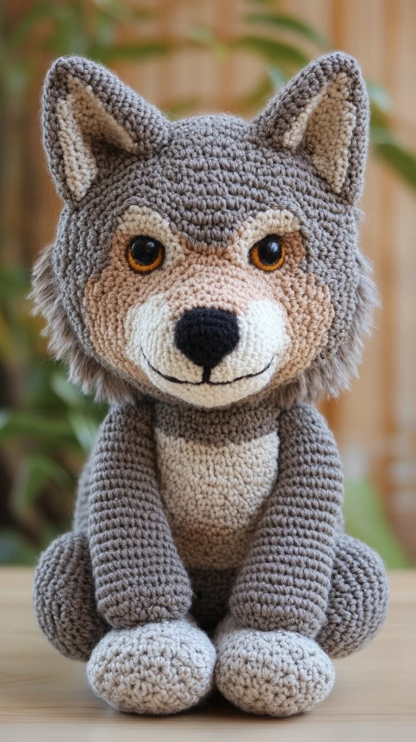 Cozy Crochet Companions: Adorable Wolf Plushie for Every Plushie Lover