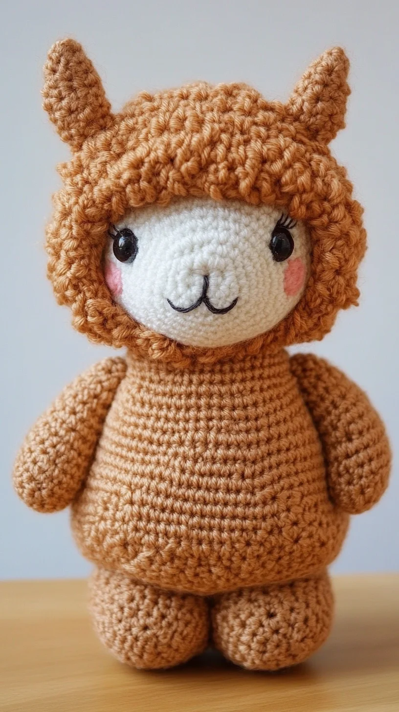 Cozy Crochet Cutie: Adorable Alpaca Amigurumi Pattern