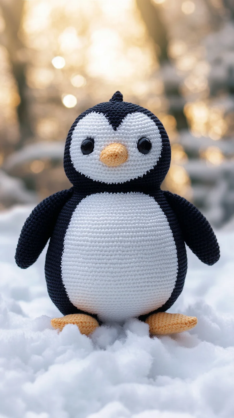 Cozy Up with Cuteness: DIY Crochet Penguin for Winter Decor