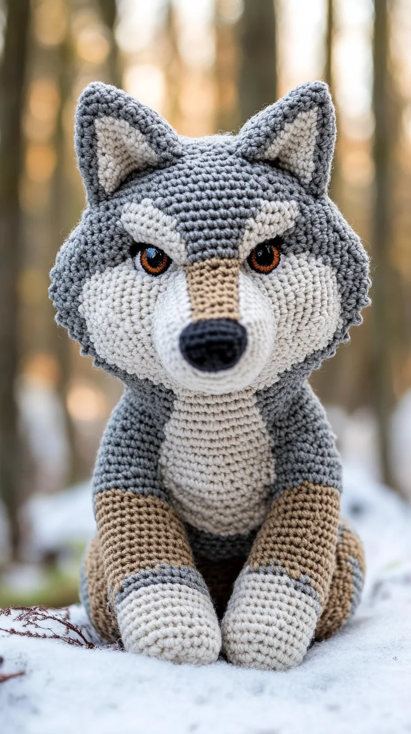 Craft Your Own Cozy Canine: Adorable Crochet Wolf for All Skill Levels