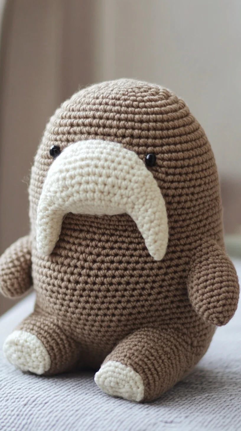 Craft Your Own Cute Companion: Adorable Crochet Walrus Pattern