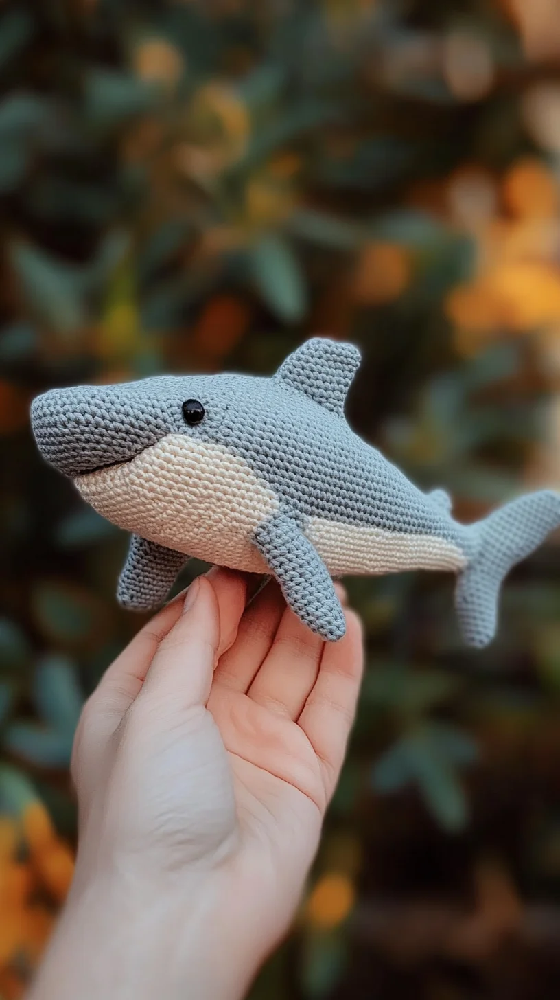 Crafting Cute Comfort: The Adorable Crocheted Shark Plushie