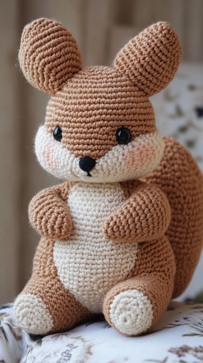 Crafting Cuteness: Adorable Crochet Squirrel Plushie Design