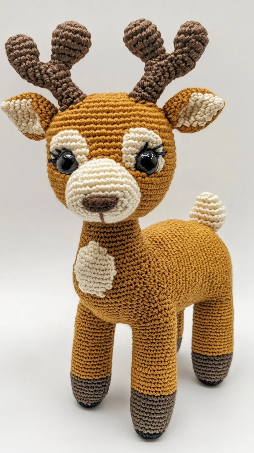 Crafting Cuteness: Amigurumi Reindeer for Cozy Decor and Gifting
