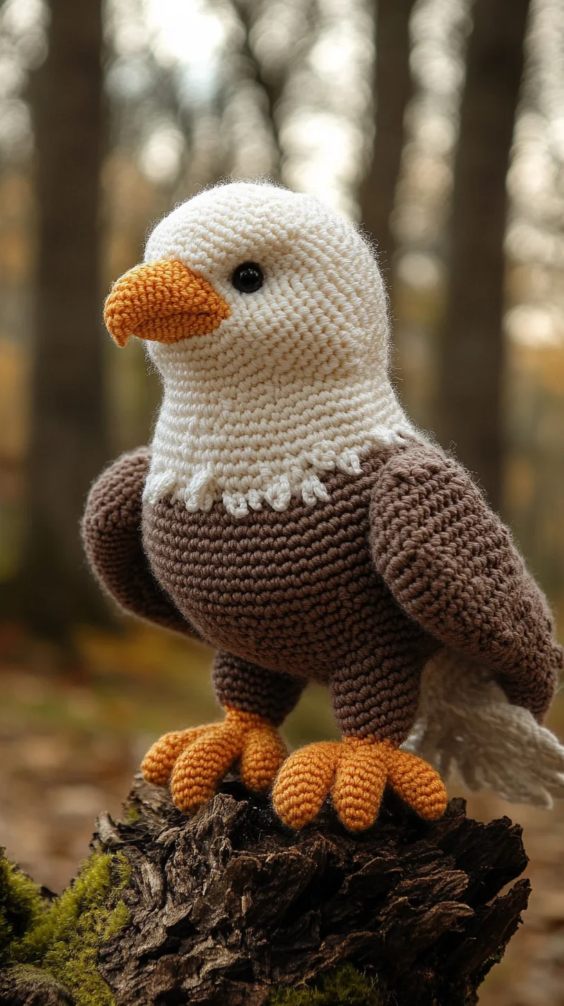 Crafting Joy: Adorable Amigurumi Eagle for Cozy Home Decor
