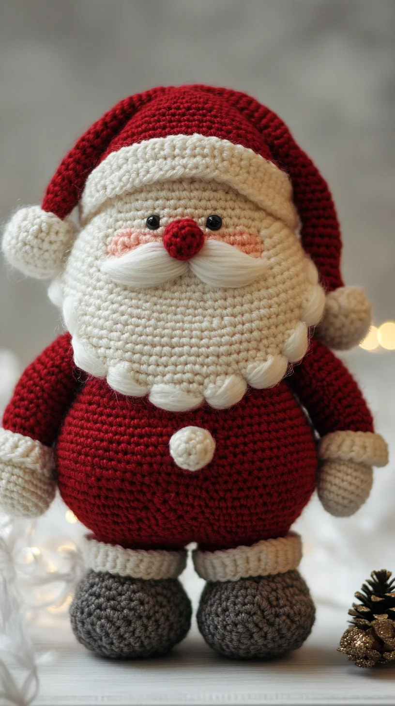 Create Cozy Magic with This Adorable Crochet Santa Figure!