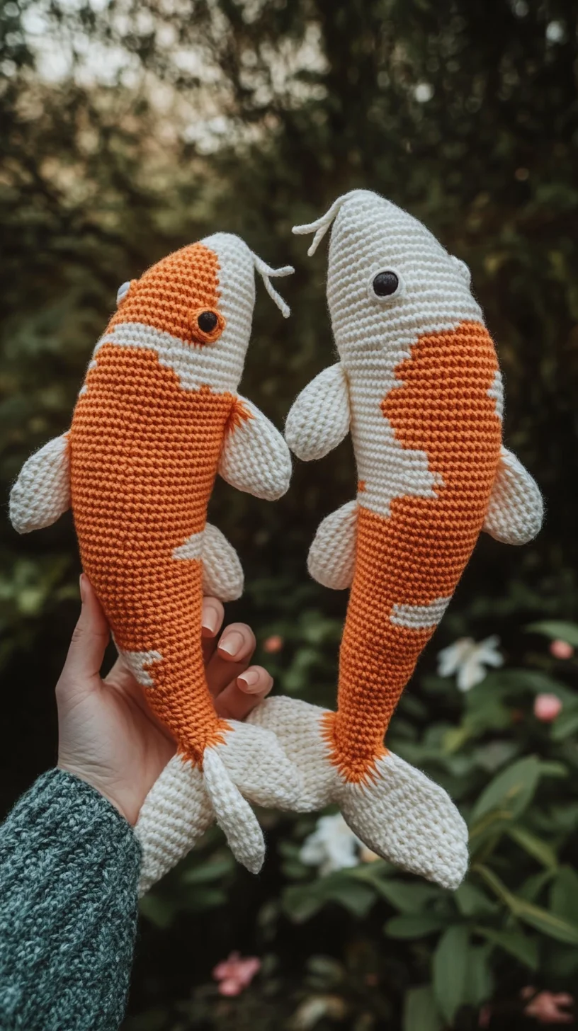 Create Whimsical Crochet Koi Fish: A Fun & Colorful Home Accent