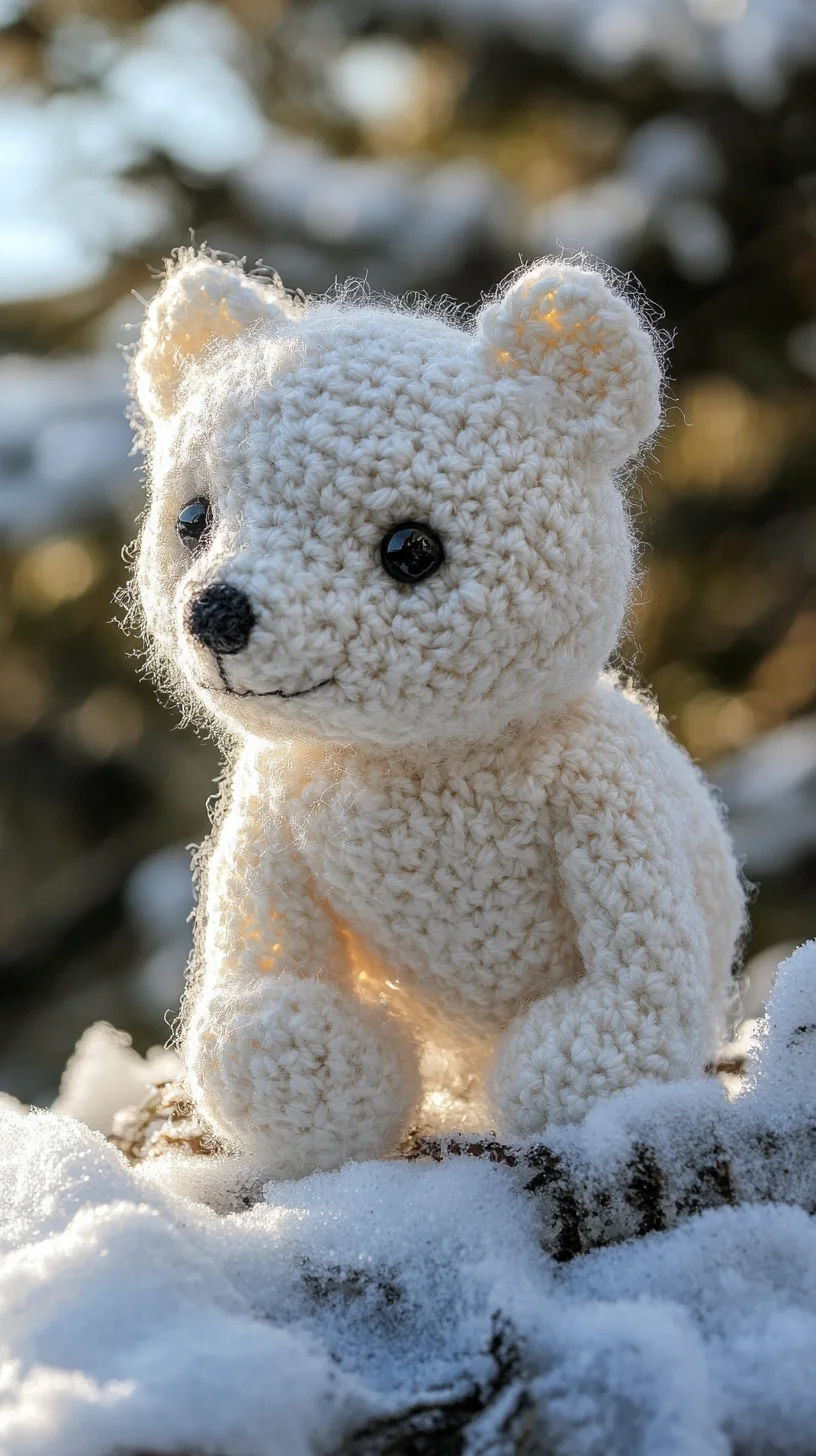Create Your Own Cozy Crochet Polar Bear: A Miniature Masterpiece!