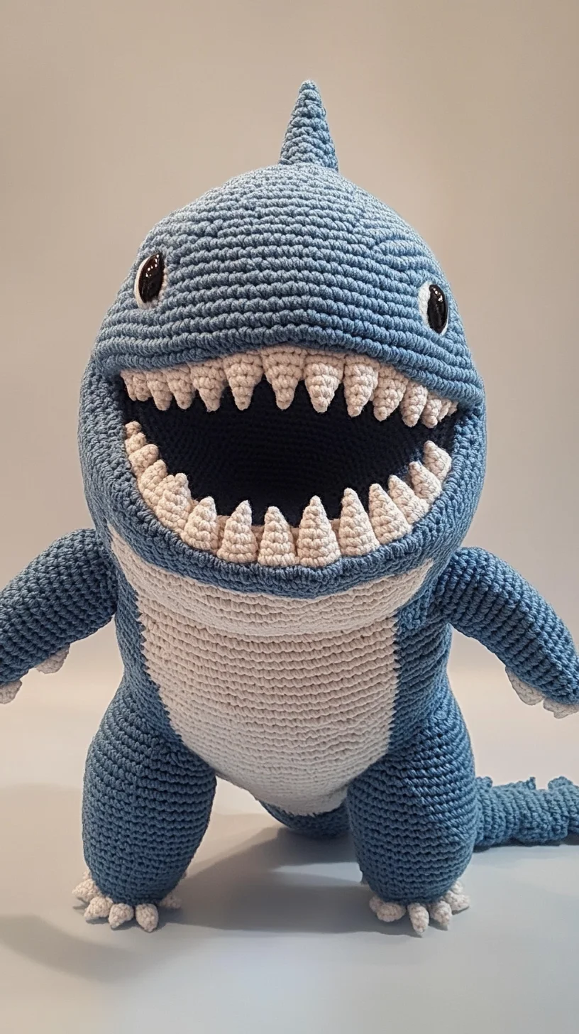 Crochet Creatures: Embrace Whimsy with This Adorable Shark Toy