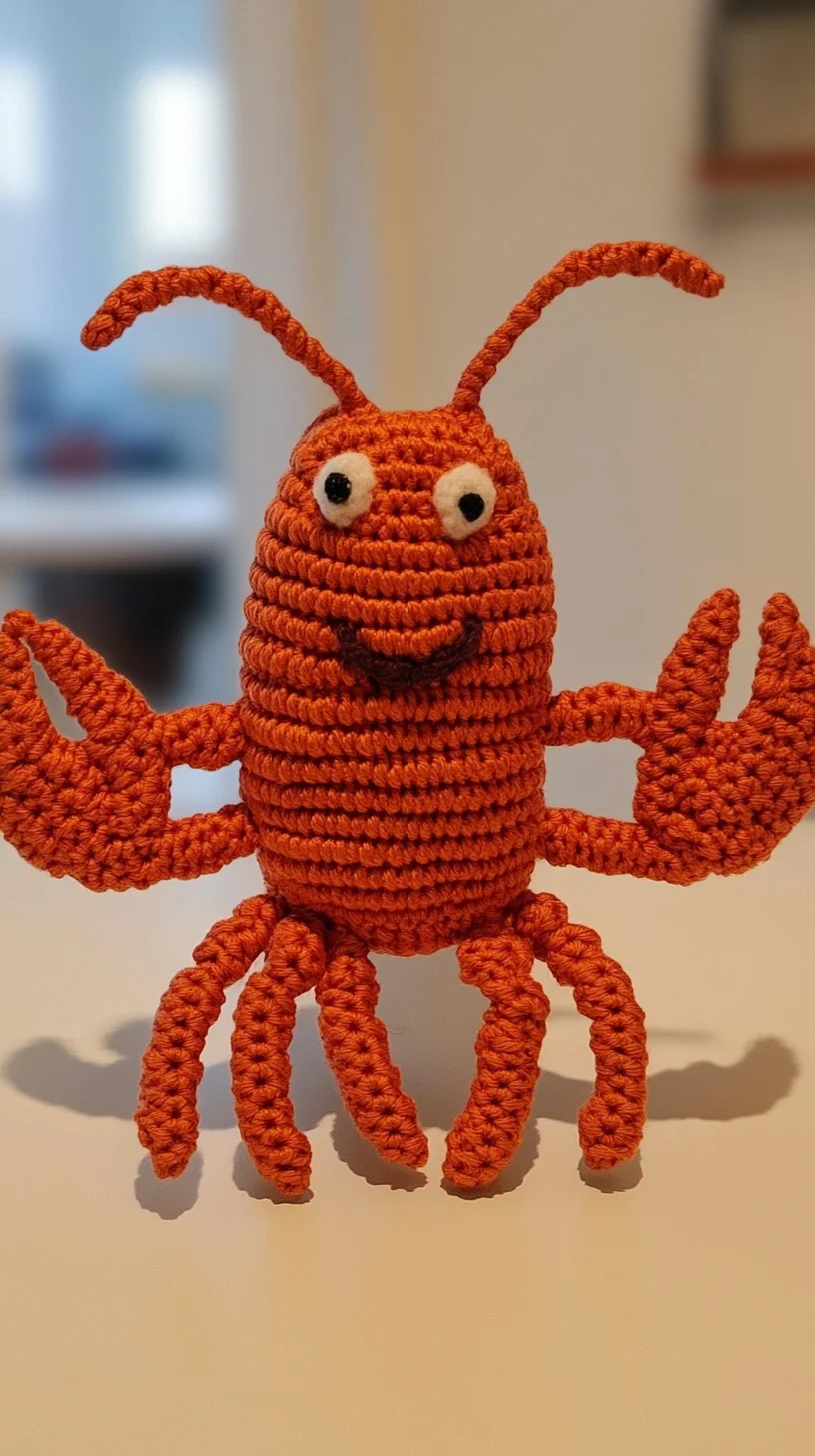 Crochet Crustacean Charm: Whimsical Lobster Décor for Any Space