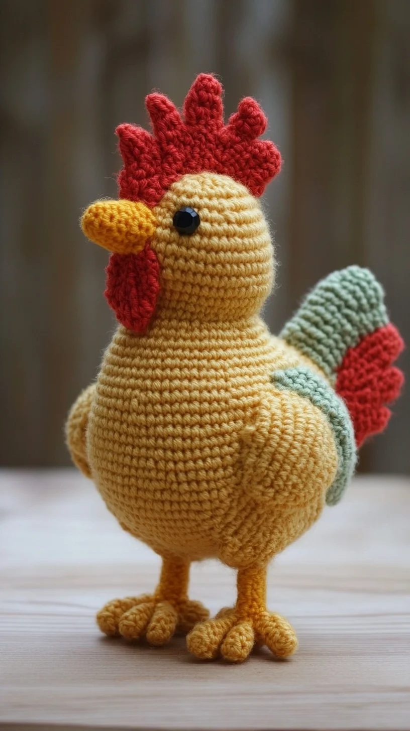 Crochet Cuteness: Bring Home This Adorable Amigurumi Chicken!