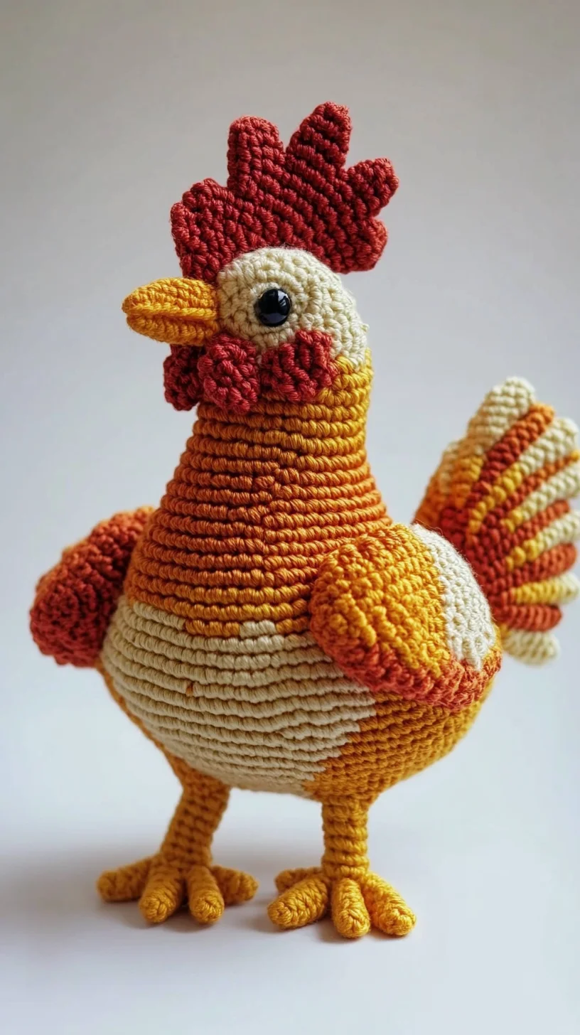 Crochet Whimsy: Adorable Chicken Décor That Brings Joy to Any Space