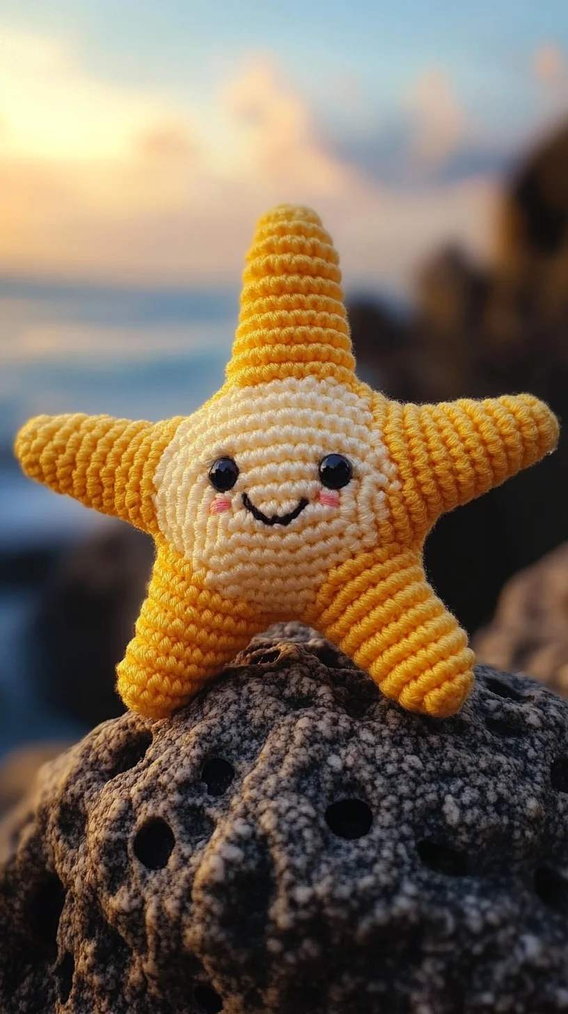 Crochet Your Own Sunshine: Adorable Star Plushie That Brightens Any Space!