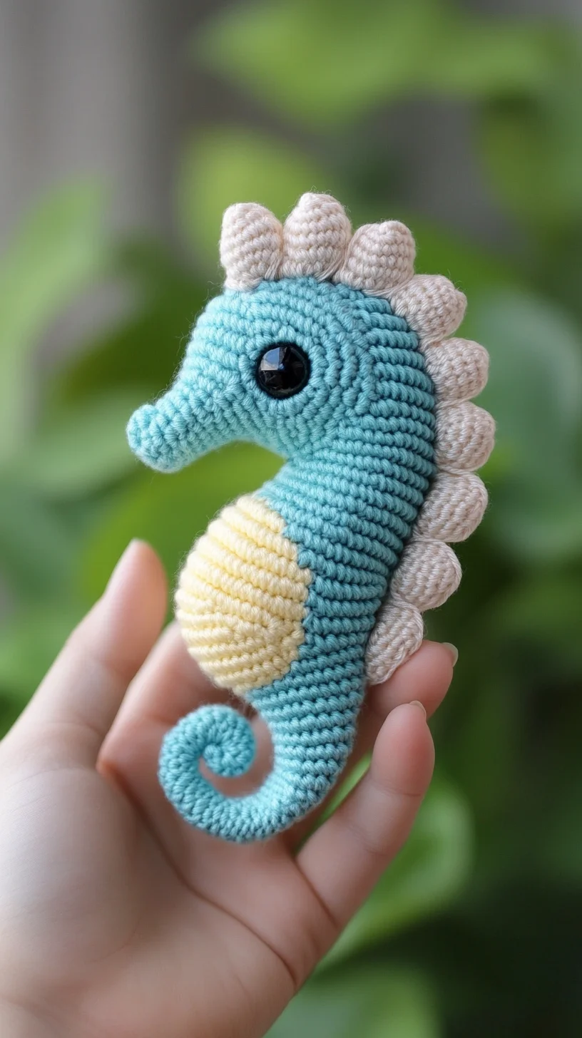 Delightful Crochet Seahorse: A Fun and Charming Amigurumi Piece
