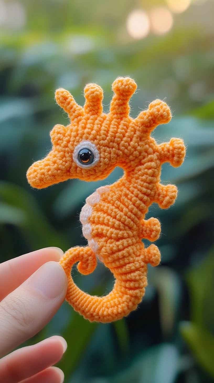 Delightful Crochet Seahorse: A Whimsical Touch to Any Craft Project