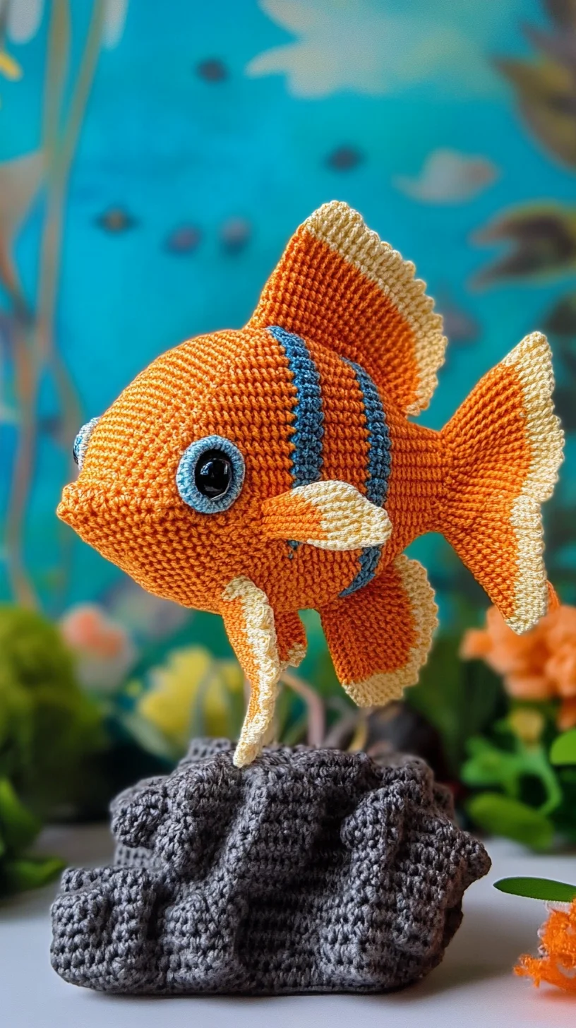 Dive into Creativity with this Whimsical Crochet Fish Decoration!